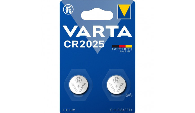 "Batterie Knopfzelle CR2025 *Varta* 2-Pack"