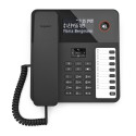 "GIGASET DESK 600 schwarz schnurgebundenes Tisch- und Wandtelefon LC-Display 7 Direktwahltasten Tele