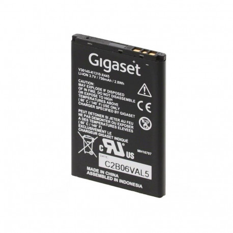 "GIGASET LI-ION Akku 3.7V 750mAh fr SL800H Premium 300HX 350H 400H 450H 450HX 78H 610H 750H und UNIF