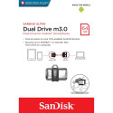 "STICK 64GB SanDisk Ultra Dual USB3.0/microUSB 150MB/s Grey"