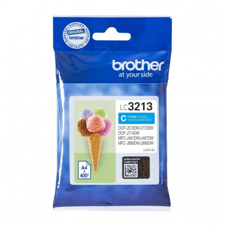 "Brother Tinte LC-3213C Cyan bis zu 400 Seiten nach ISO/IEC 24711"