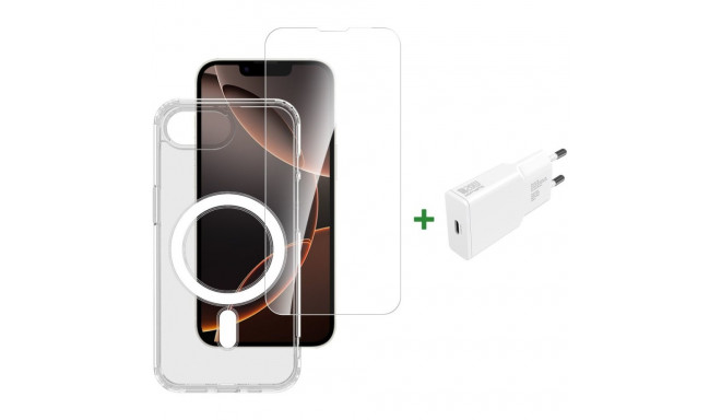 "4smarts 3in1 Premium Starter Set fr Apple iPhone 16e"