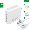 "4smarts Ladegert GaN Flex Pro 200W 4 USB-C. wei"