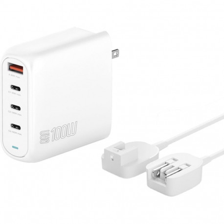 "4smarts Ladegert GaN Flex Pro 100W 3 USB-C+1 USB-A. Travel"