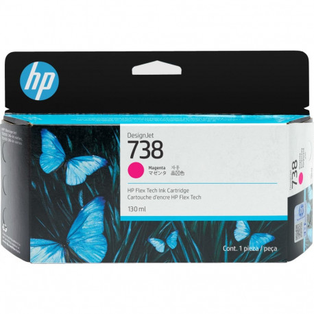 "HP 738 130-ml Magenta DesignJet Ink Cartridge"