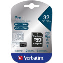 "CARD 32GB Verbatim Pro MicroSDHC 90MB/s +Adapter"