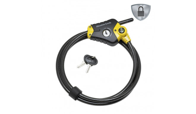Master Lock reguleeritav Phyton kaabellukk 10mm 8420EURD