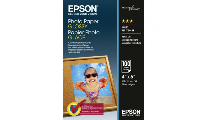 Epson fotopaber läikiv 10x15 cm 100 lehte 200 g