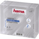 Hama CD-Double-Box 5-pakk läbipaistev Jewel-Case 44752
