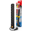 SURGE PROTECTOR ACAR S8 1.5M 8X FRENCH OUTLETS BLACK