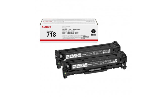 CANON CRG-718BK Toner Schwarz TwinPack