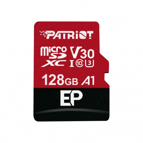 EP 128 GB microSDXC (schwarz/rot, UHS-I U3, Class 10, V30, A1)