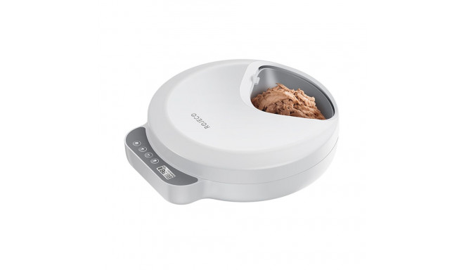 Rojeco F26 4 Meals Cat Feeder Button Version with 2 Ice Packs (white)