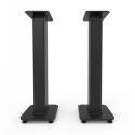 KANTO AUDIO 30" TALL FILLABLE SPEAKER STANDS WITH ISOLATION FEET - BLACK (PAIR)
