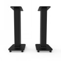 KANTO AUDIO 26" TALL FILLABLE SPEAKER STANDS WITH ISOLATION FEET -  BLACK (PAIR)