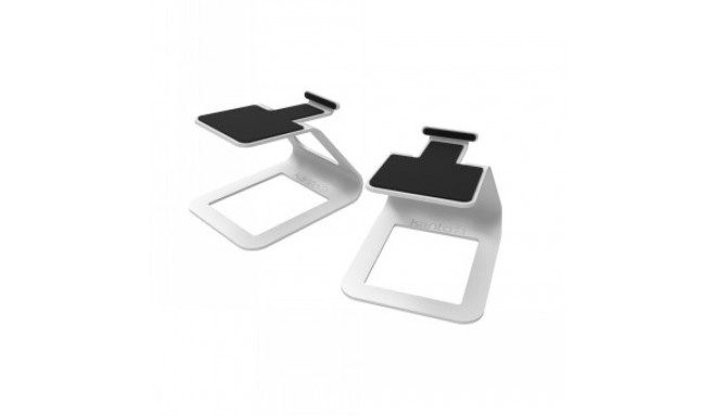 KANTO AUDIO ELEVATED DESKTOP SPEAKER STANDS FOR SMALL SPEAKERS - WHITE (PAIR)