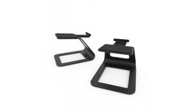 KANTO AUDIO ELEVATED DESKTOP SPEAKER STANDS FOR SMALL SPEAKERS - BLACK (PAIR)