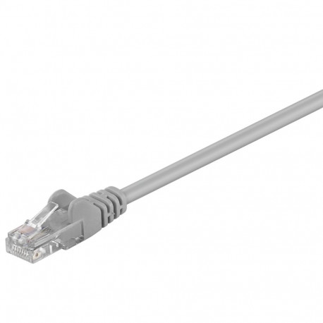 Cat5e Network cable, U/UTP 2xRJ45 plug unshielded grey 5m