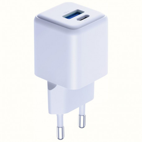 3MK Hyper GaN Charger 20W 1xUSB-A 1XUSB-C PD QC4+ white