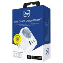 3MK Hyper Comfort Charger 30W 1xUSB-A 2xUSB-C 1xSchuko PD QC3.0 white