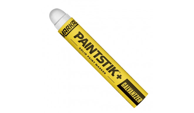 Marking marker against galvanizing, white