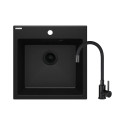 SINK GRANITE + MIXER ZQJNN103 BLACK