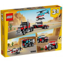 Lego Flatbed Truck with Helicopter 31146