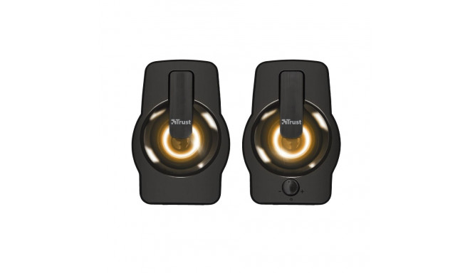 Speaker - Trust Gemi 6W Wired 3.5mm Rotary Volume Control Black