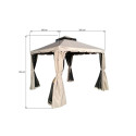 GAZEBO 3x3m ROMA LT1009