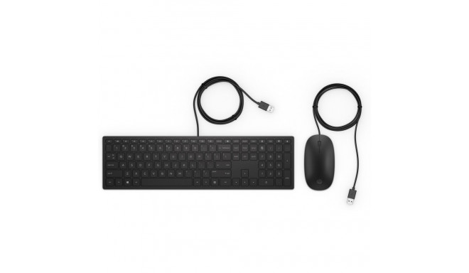 "HP Tastatur 400 Pavilion +Maus Set Kabelgebunden Schwarz USB"