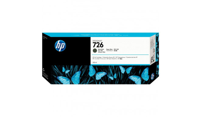 "HP 726 original Ink cartridge CH575A matte black standard capacity 300ml 1-pack with Vivera Ink car