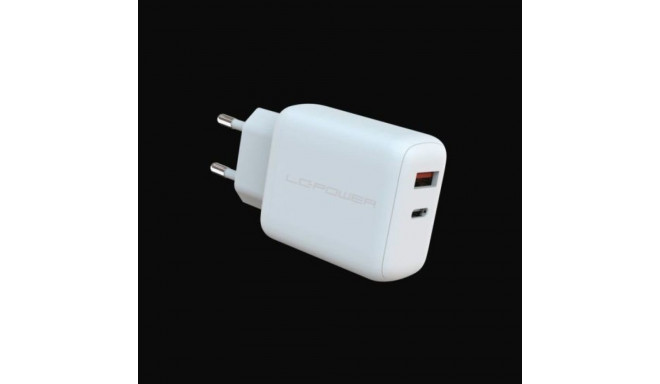 "LC-Power Charger USB-C/USB-A 45W LC-GAN-45 Weiß"