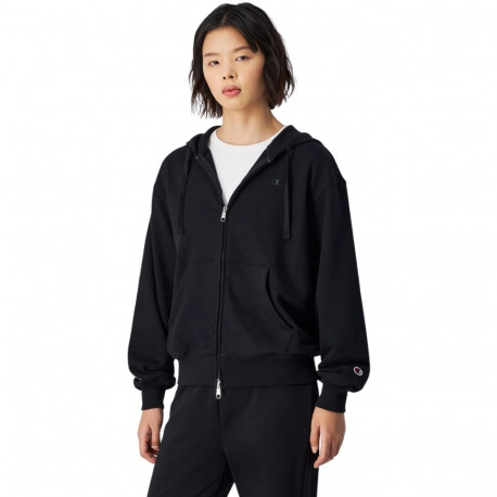 Bluza damska Champion Full Zip Hoodie Sweatshirt czarna 117787 KK001 L