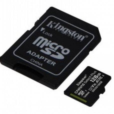 KINGSTON 128GB MICROSDHC CANVAS SELECT PLUS 100R