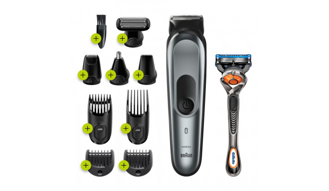 Braun Trimmer All-in-one MGK7221 Nose trimmer included Number of shaver heads/blades 1 Black/Grey We