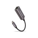 AXAGON ADE-TRC Compact aluminum USB-C 3.2 Gen 1 Gigabit Ethernet 10/100/1000Mbit adapter with automa