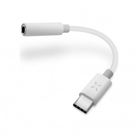 Fixed Link USB-C/3.5mm adapter FIXL-CJD-WH, valge