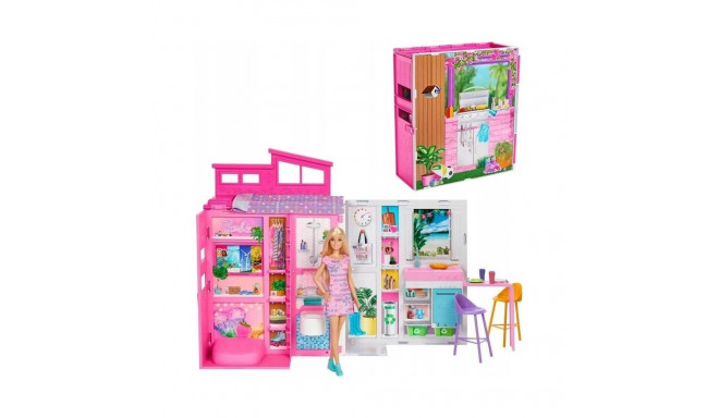 Mattel Barbie hubane maja + nuku komplekt (HRJ77)