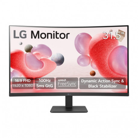 LG | 32MR50C-B | 32 " | VA | 16:9 | 100 Hz | 5 ms | 1920 x 1080 pixels | 250 cd/m² | HDMI ports quan