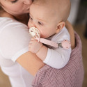 Babyono soother holder silicone pink1469/01