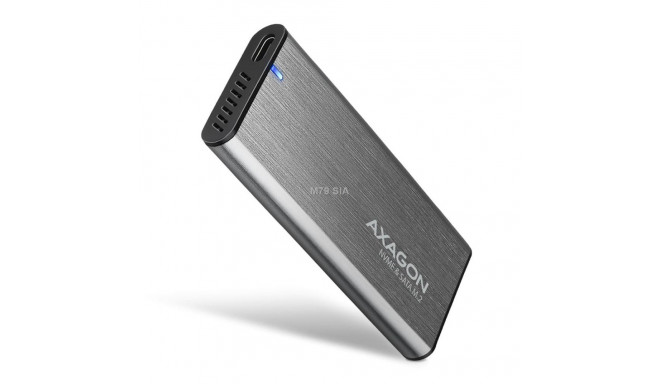 AXAGON EEM2-SG2 RAW BOX External Case for M.2 SSDs USB-C 3.2 Gen 2 - silver