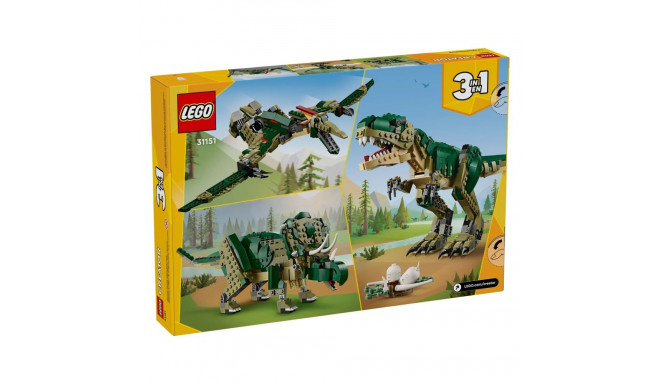 Building Blocks - LEGO Creator 3-in-1 T. Rex 626 Pieces 9+ Years