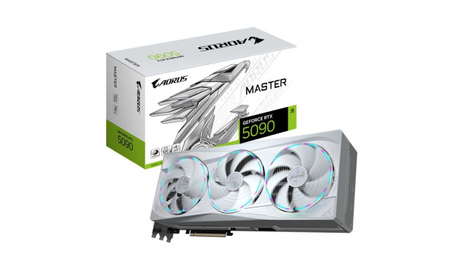 GIGABYTE AORUS GeForce RTX 5090 MASTER ICE 32G graafikakaart - 32GB GDDR7, 512bit, PCI-E 5.0, 2655MH