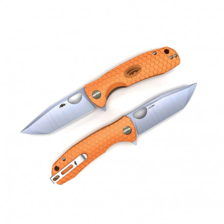Knife Honey Badger Tanto 14C28N Medium Orange