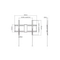 Gembird WM-80F-01 must teleri seinakinnitus/jalg 2,03 m (80")