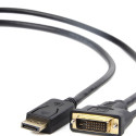 Gembird CC-DPM-DVIM-6 videokaabli adapter 1,8 m DisplayPort DVI must