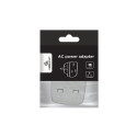 Gembird A-AC-UKEU-001 toitepistiku adapter tüüp G (UK) tüüp F valge