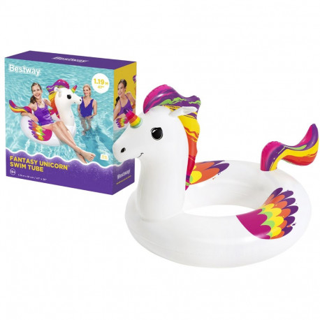 Dmuchane ükssarvikujuline ujumisrõngas 119 x 91 cm Bestway 36159