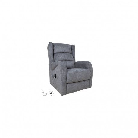 Evelekt Recliner armchair BARRY with electric lifting mechanism, grey
