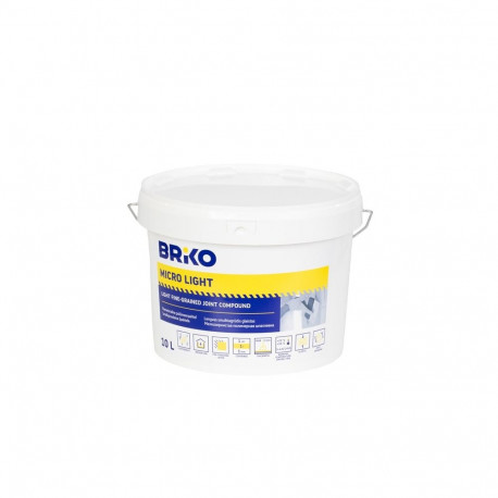 FINE-GRAINED PUTTY BRIKO 10L